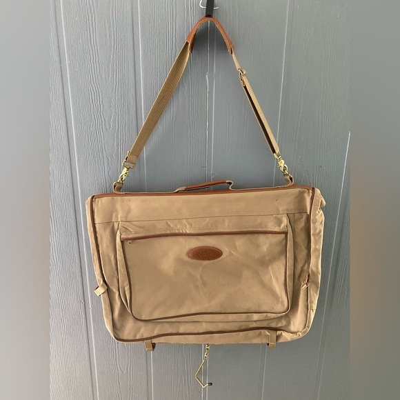 Vintage Ford Eddie Bauer Edition Heavyweight Canvas/Leather Suitbag​ - Picture 1 of 8